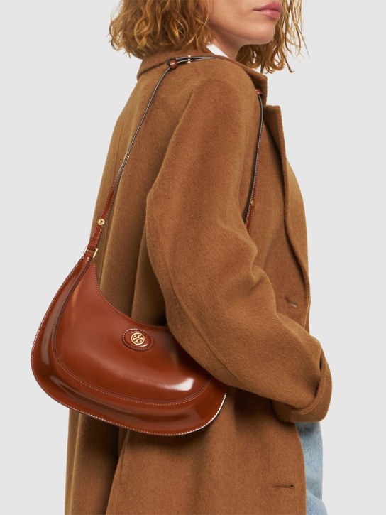 Tory Burch: Crescent brushed leather convertible bag - women_1 | Luisa Via Roma