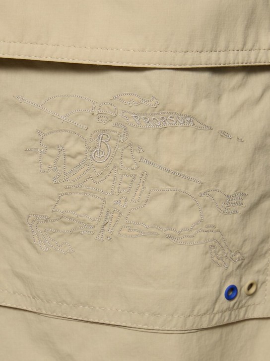 Burberry: Stretch cargo pants - Hunter - men_3 | Luisa Via Roma