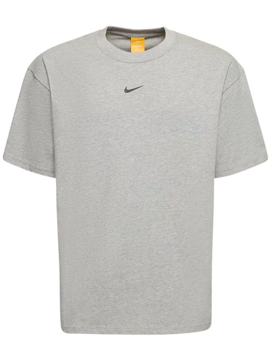 Nike: T-shirt en coton Nocta NRG - Gris Foncé - men_0 | Luisa Via Roma