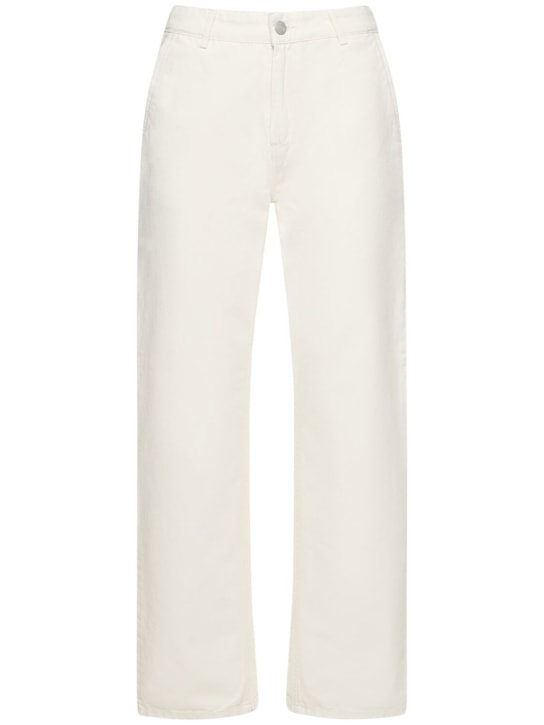 Carhartt WIP: Pierce straight pants - White - women_0 | Luisa Via Roma