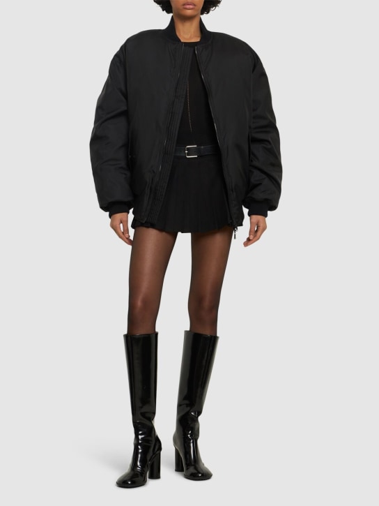 Wardrobe.nyc: Reversible down bomber jacket - Siyah - women_1 | Luisa Via Roma