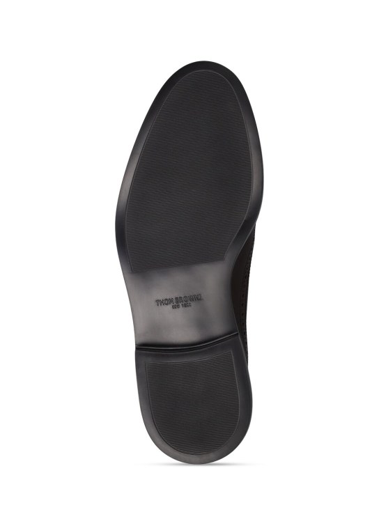 Thom Browne: Longwing brogue leather lace-up shoes - men_4 | Luisa Via Roma
