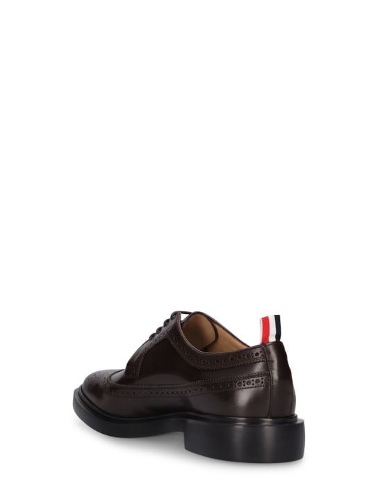 Thom Browne: Longwing brogue leather lace-up shoes - men_3 | Luisa Via Roma