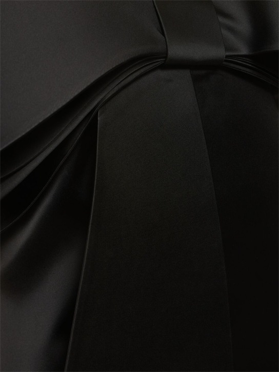 Mach & Mach: Le Cadeau bow organza mini dress - Black - women_3 | Luisa Via Roma