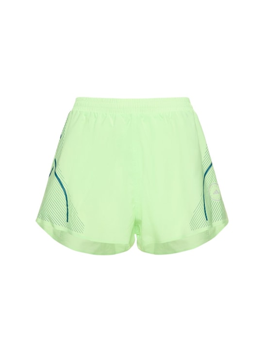 adidas By Stella McCartney: Running shorts - Yeşil - women_0 | Luisa Via Roma