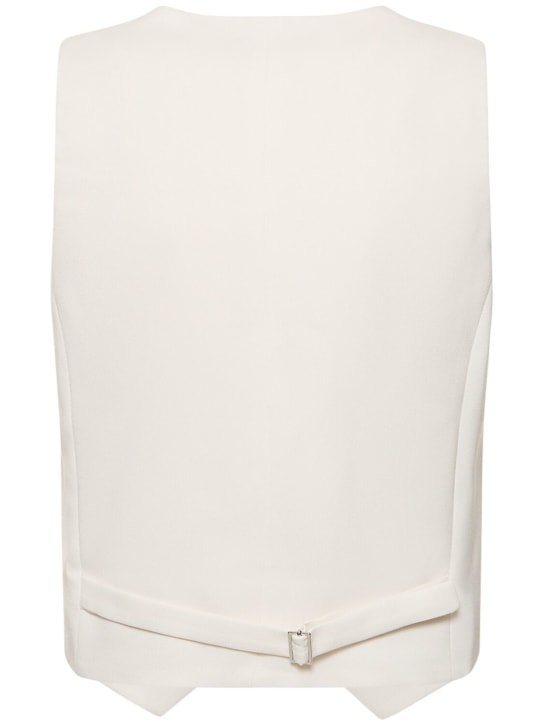 The Andamane: Pauline crepe satin vest - White - women_4 | Luisa Via Roma