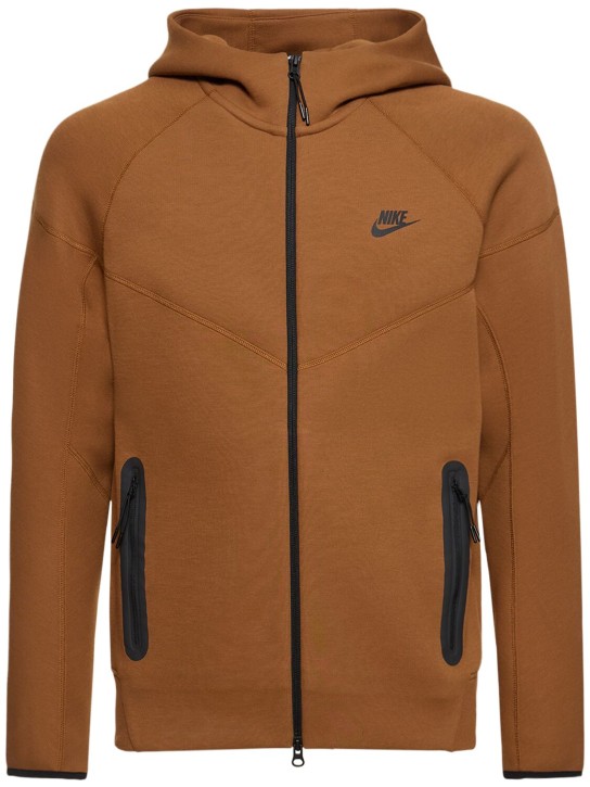 Nike: Windrunner tech fleece full-zip hoodie - Lt British Tan - men_0 | Luisa Via Roma