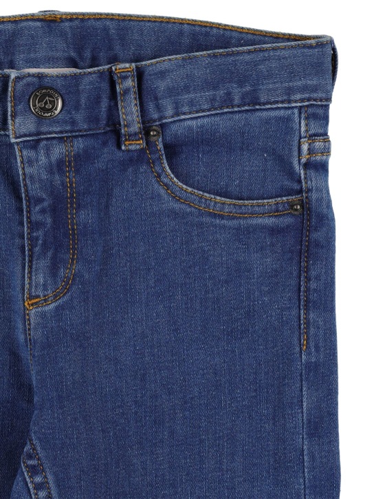 Bonpoint: Stretch cotton jeans - Mavi - kids-girls_1 | Luisa Via Roma