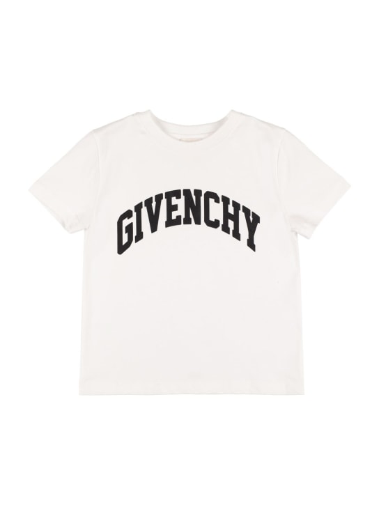 Givenchy: コットンジャージーTシャツ - ホワイト - kids-boys_0 | Luisa Via Roma