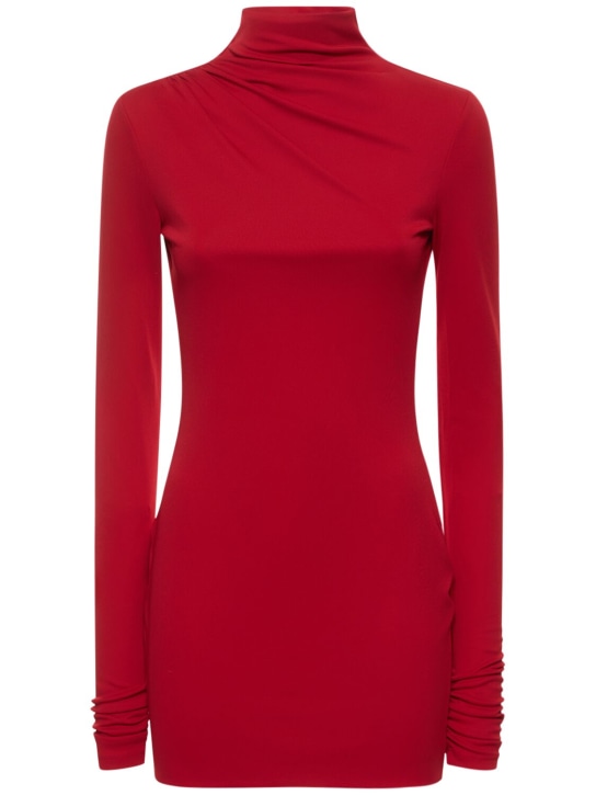 The Andamane: Parker stretch jersey cutout mini dress - Kırmızı - women_0 | Luisa Via Roma