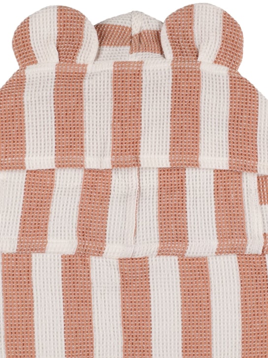Liewood: Organic cotton hooded towel - White/Pink - kids-girls_1 | Luisa Via Roma