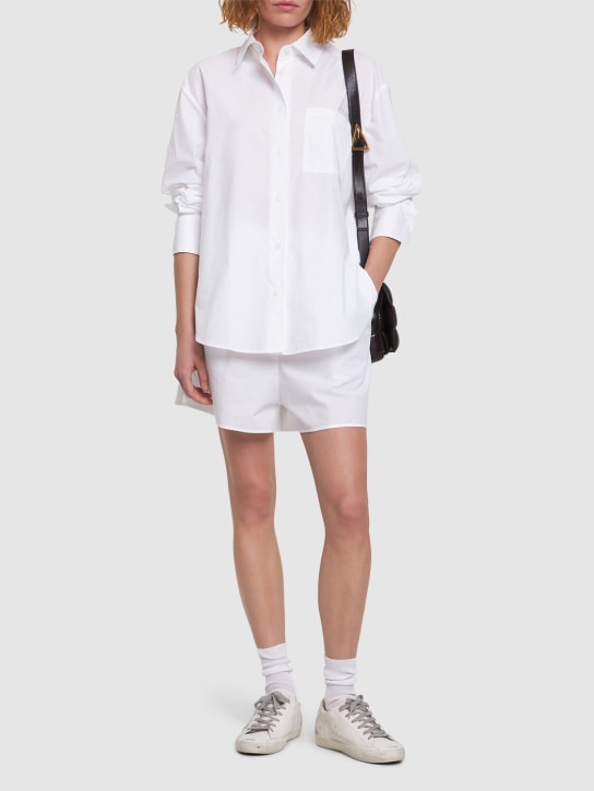 The Frankie Shop: Lui organic cotton poplin shirt - White - women_1 | Luisa Via Roma