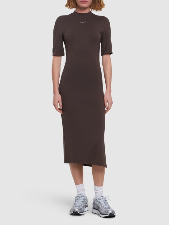 Nike: Midi dress - Brown - women_1 | Luisa Via Roma