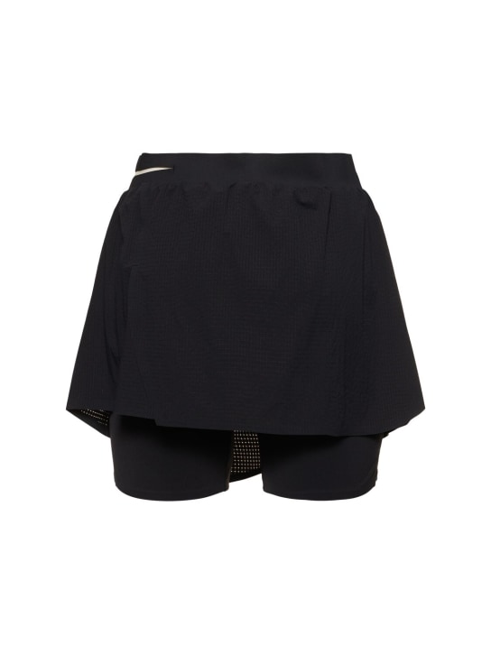 Y-3: Jupe-short de course à pied - women_4 | Luisa Via Roma