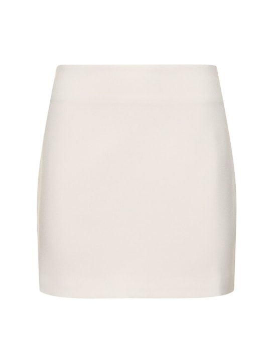 The Andamane: Nerea tech crepe satin mini skirt - White - women_0 | Luisa Via Roma