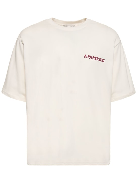 A Paper Kid: Unisex-T-Shirt - Creme - men_1 | Luisa Via Roma