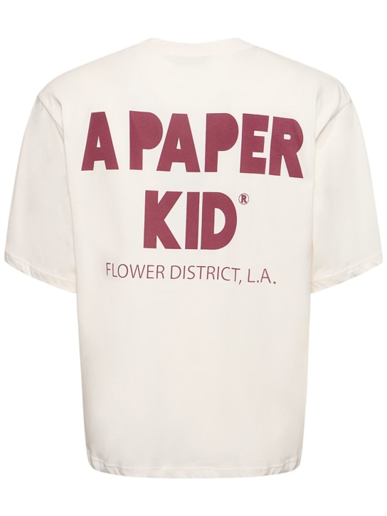 A Paper Kid: 男女通用T恤 - 奶油色 - men_0 | Luisa Via Roma