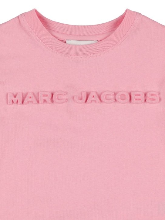 Marc Jacobs: コットンジャージーTシャツ - ピンク - kids-girls_1 | Luisa Via Roma