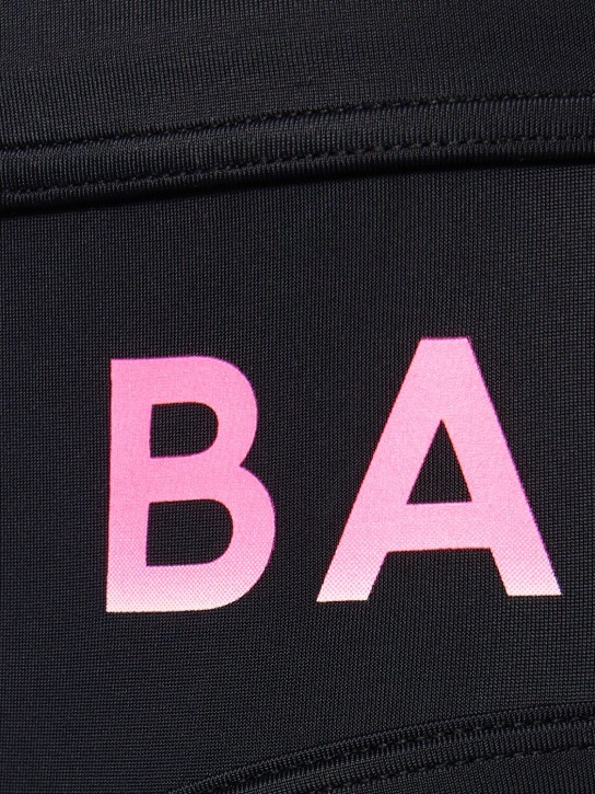Balmain: Balmain logo stretch tech briefs - Black/Pink - men_1 | Luisa Via Roma