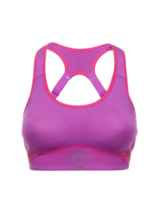 adidas By Stella McCartney: ASMC sports bra - Purple - women_0 | Luisa Via Roma