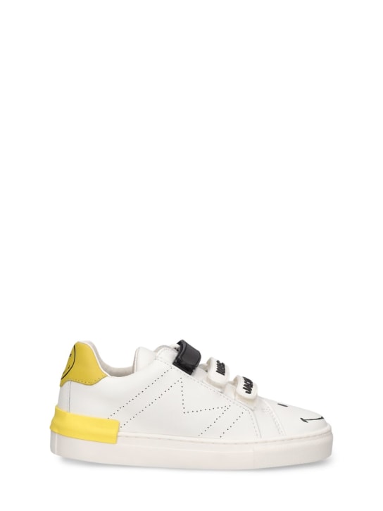 Marc Jacobs: Sneakers aus Leder „SmileyWorld“ - Weiß - kids-girls_0 | Luisa Via Roma