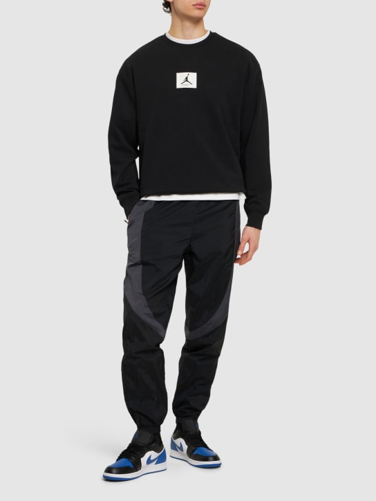 Nike: Jordan Essentials Ffeece sweatshirt - Black - men_1 | Luisa Via Roma