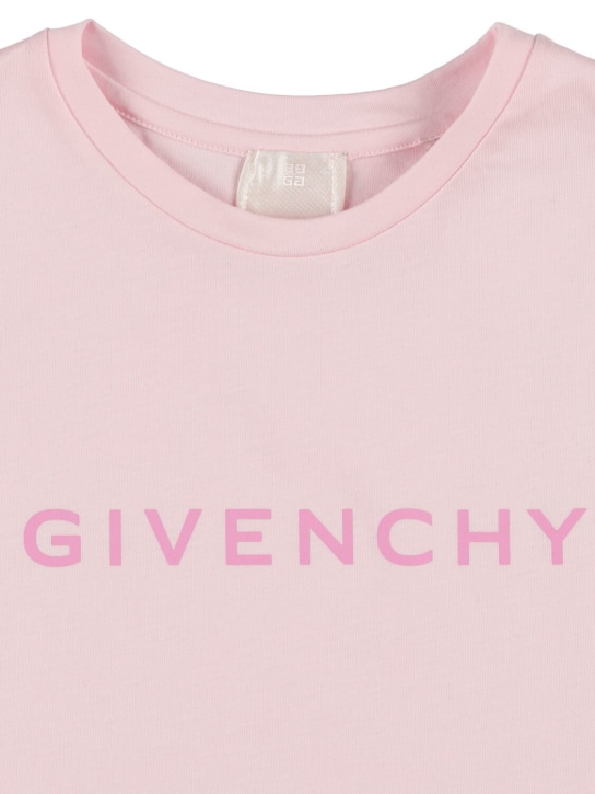 Givenchy: Cotton jersey t-shirt - Pembe - kids-girls_1 | Luisa Via Roma