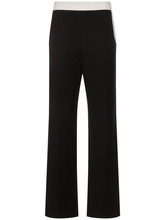 TOVE: Femi tailored cotton blend wide pants - Black - women_0 | Luisa Via Roma