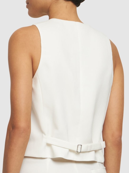 The Andamane: Pauline crepe satin vest - White - women_2 | Luisa Via Roma