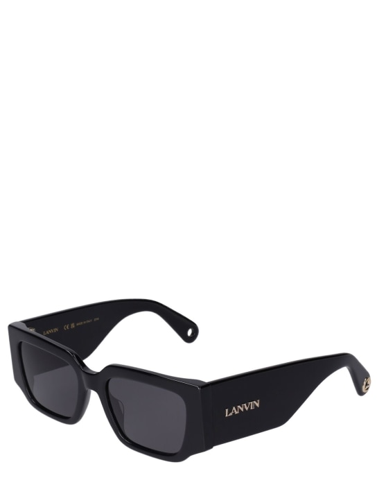 Lanvin: Acetate sunglasses - Black - women_1 | Luisa Via Roma