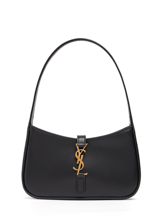 Saint Laurent: Le 5 à 7 mini leather hobo bag - women_0 | Luisa Via Roma