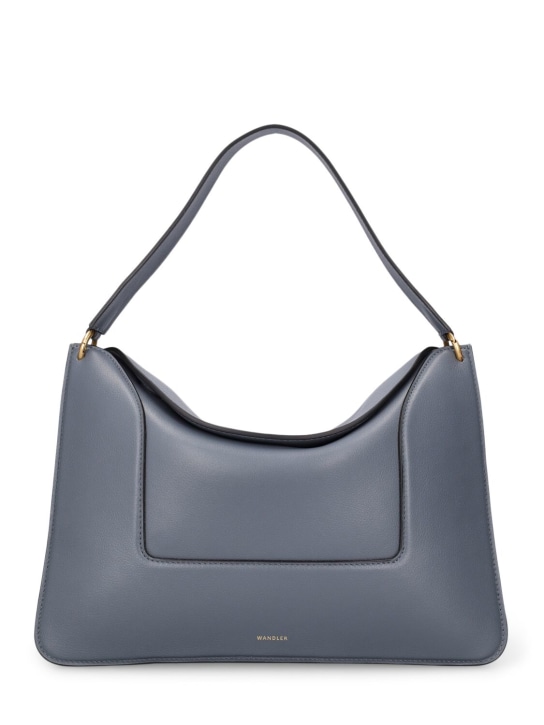 Wandler: Grand sac porté épaule en cuir Penelope - Charcoal Crust - women_0 | Luisa Via Roma