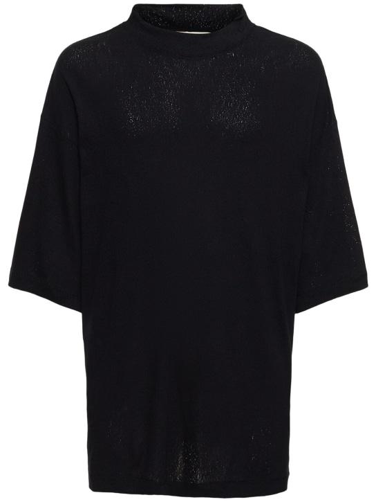 1017 Alyx 9sm: Camiseta de jersey de algodón - Negro - men_0 | Luisa Via Roma