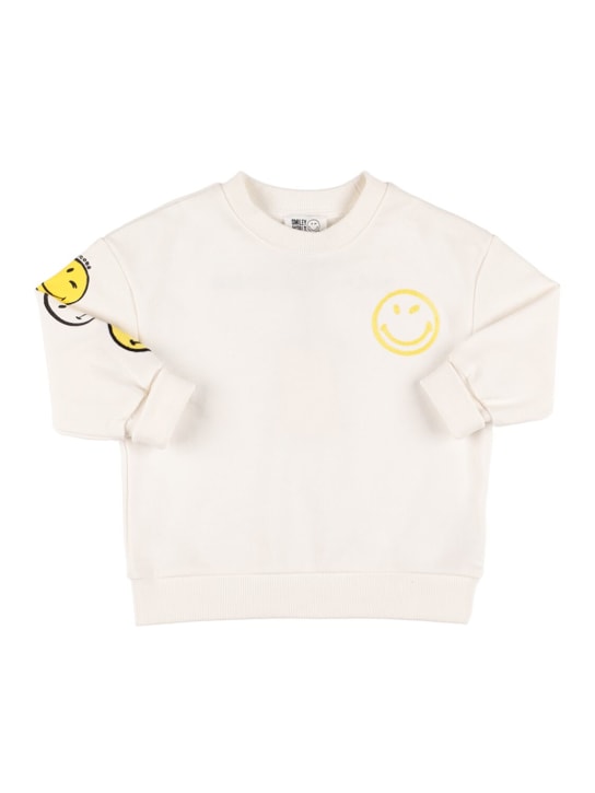 Marc Jacobs: Cotton crewneck sweatshirt - White - kids-girls_0 | Luisa Via Roma