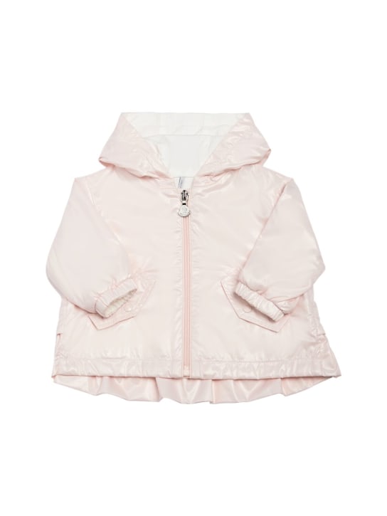 Moncler: Camelien nylon jacket - Pink - kids-girls_0 | Luisa Via Roma