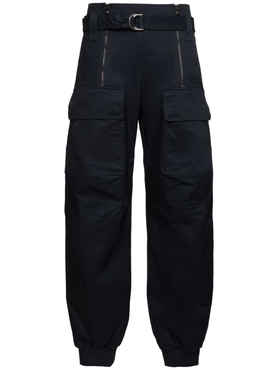 Ferrari: Cotton cargo pants - Navy - men_0 | Luisa Via Roma