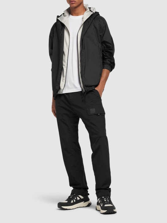 Moncler: Algovia nylon rainwear jacket - ブラック - men_1 | Luisa Via Roma