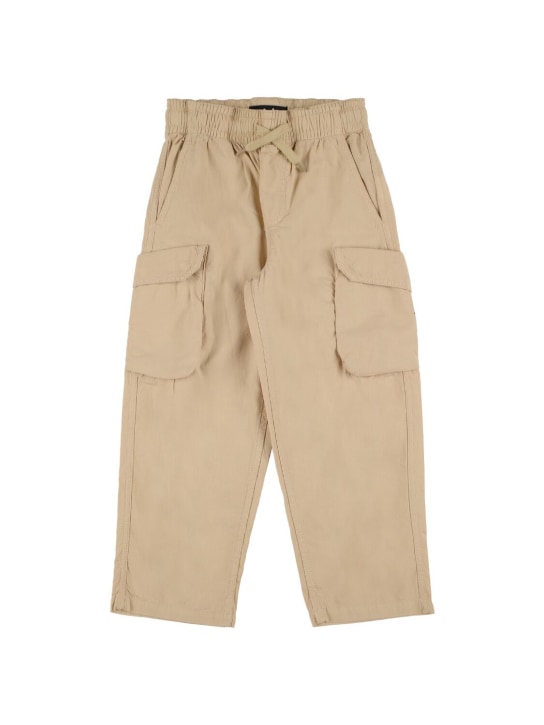 Molo: Cotton cargo pants - Bej - kids-boys_0 | Luisa Via Roma