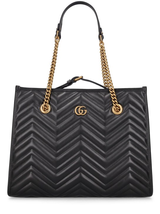 Gucci: Medium GG Marmont leather tote bag - women_0 | Luisa Via Roma