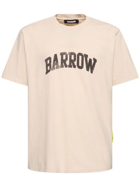 Barrow: Barrow 프린트 티셔츠 - Turtledove - men_0 | Luisa Via Roma