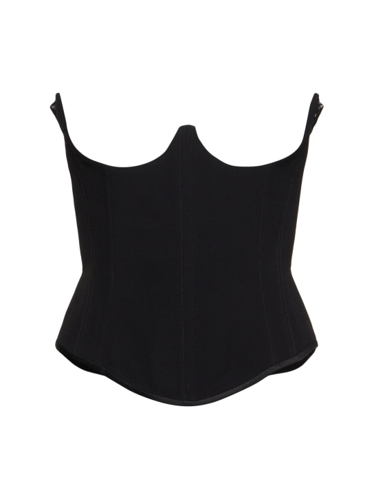 Vivienne Westwood: Bella cady strapless corset - Siyah - women_0 | Luisa Via Roma
