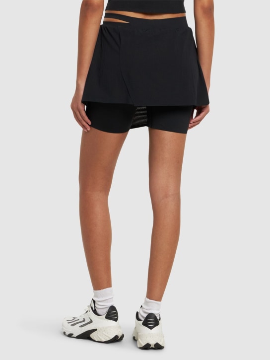 Y-3: Jupe-short de course à pied - women_2 | Luisa Via Roma
