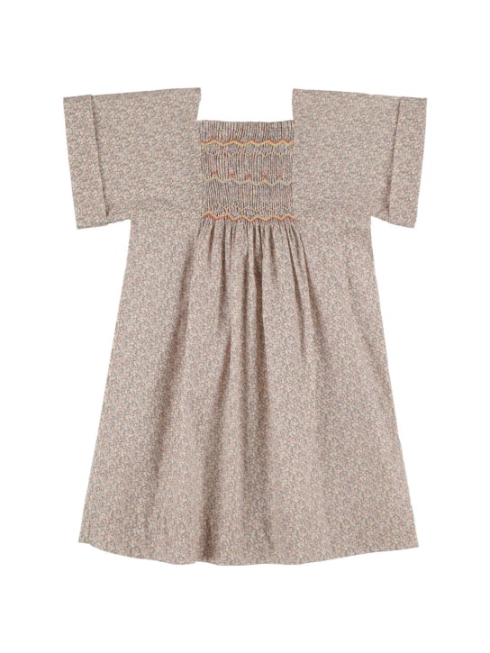 Bonpoint: Bedrucktes Kleid aus Baumwolle - Rosa - kids-girls_0 | Luisa Via Roma