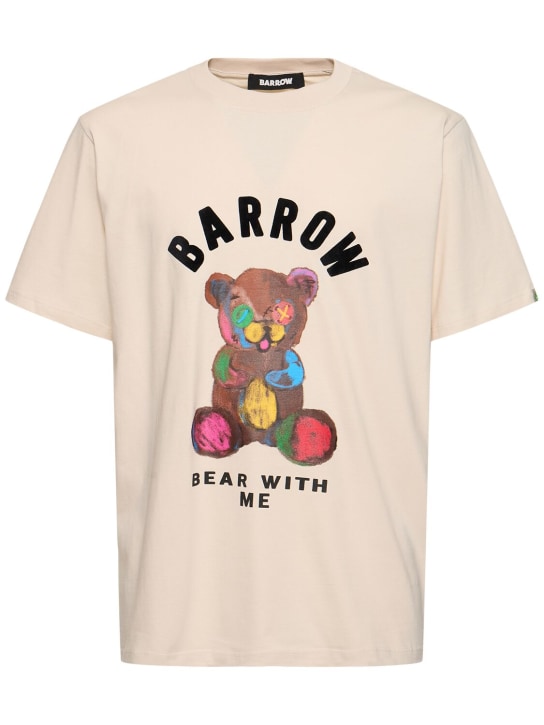 Barrow: Bear With Me Tシャツ - Turtledove - men_0 | Luisa Via Roma