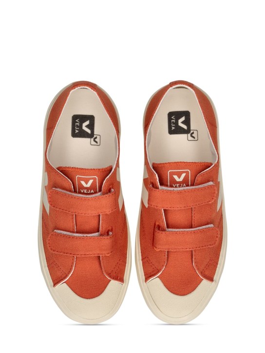Veja: Sneakers Ollie in tela di cotone - Marrone - kids-boys_1 | Luisa Via Roma