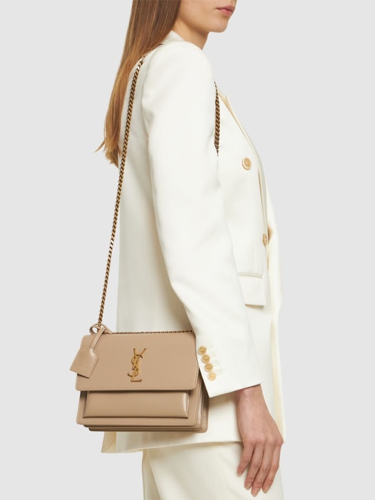 Medium sunset leather shoulder bag - Saint Laurent - Women | Luisaviaroma