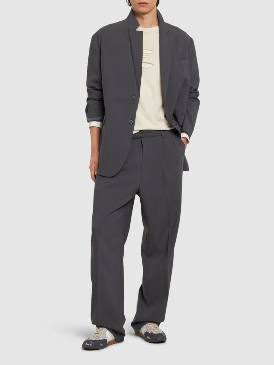 The Frankie Shop: Beo midweight light stretch over blazer - Charcoal - men_1 | Luisa Via Roma