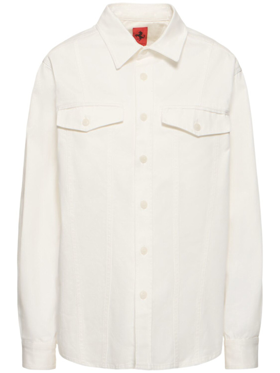 Cotton drill overshirt