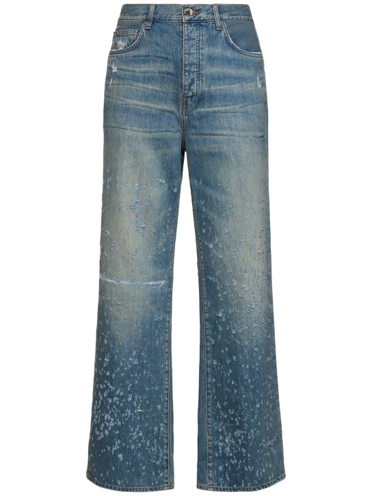 Monogram Baggy Stonewash Jeans