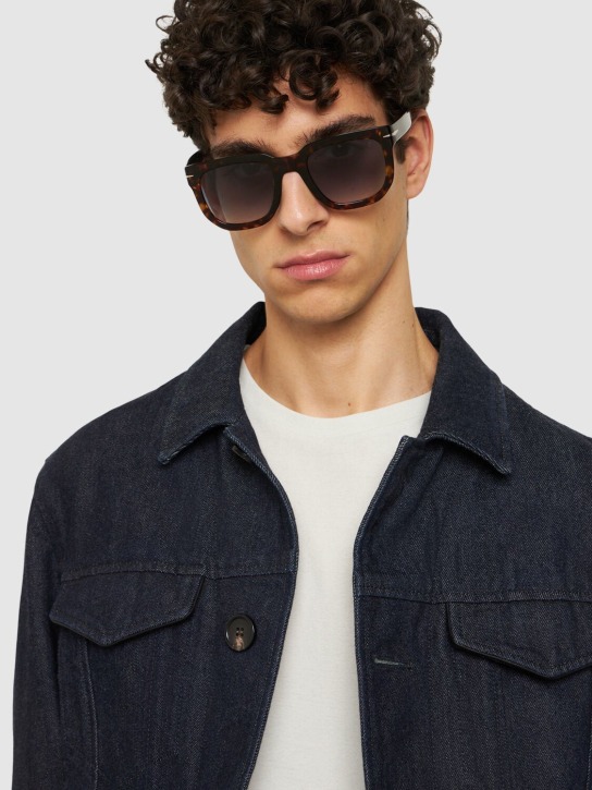 DB Eyewear by David Beckham: DB squared acetate sunglasses - Havana - men_1 | Luisa Via Roma